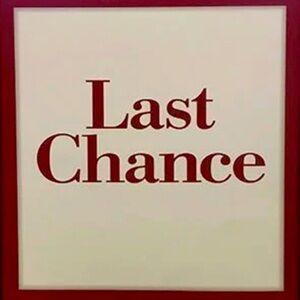 Last chance sale!